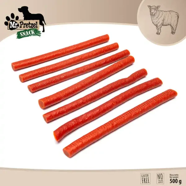 Przysmaki dla psa smaczki przekąski treserki - JAGNIĘCINA 500g - paluszki - obrazek 3