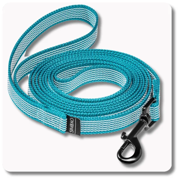 Smycz antypoślizgowa TURKUSOWA