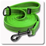 Regulowana smycz antypoślizgowa ZIELONA