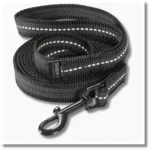 Smycz antypoślizgowa z odblaskiem CZARNA