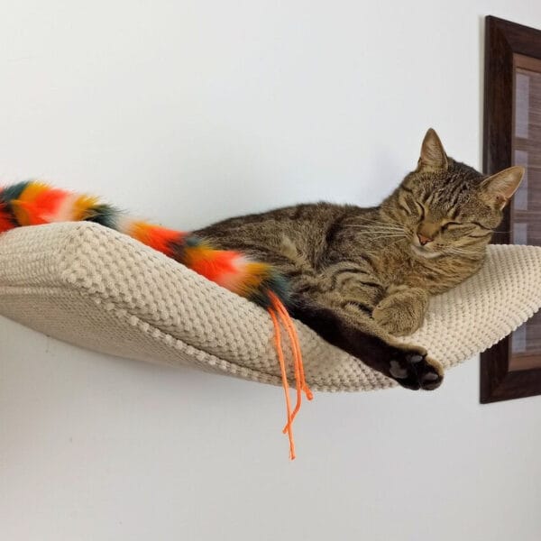 Półka ścienna dla kota, wisząca ŁUK 60 cm SH-M-A60