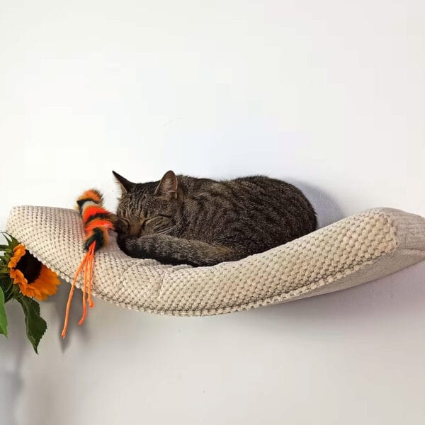 Półka ścienna dla kota, wisząca ŁUK 75 cm SH-M-A75