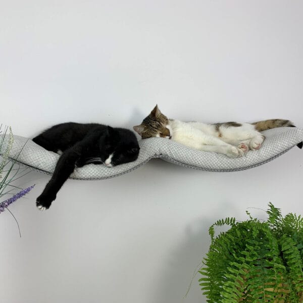 Półka ścienna dla kota, wisząca PODWÓJNY ŁUK 100 cm SH-M-DA100