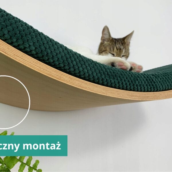 Półka ścienna dla kota, wisząca FALA 95 cm NL SH-W-W95L