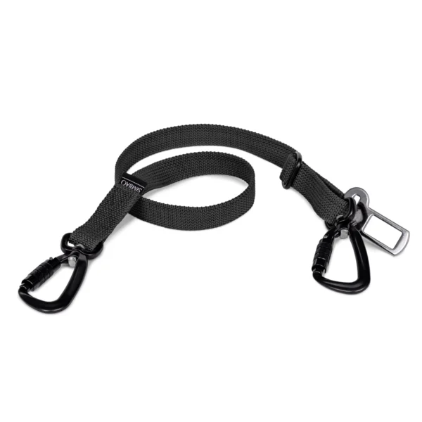 Pas dla psa do samochodu czarny