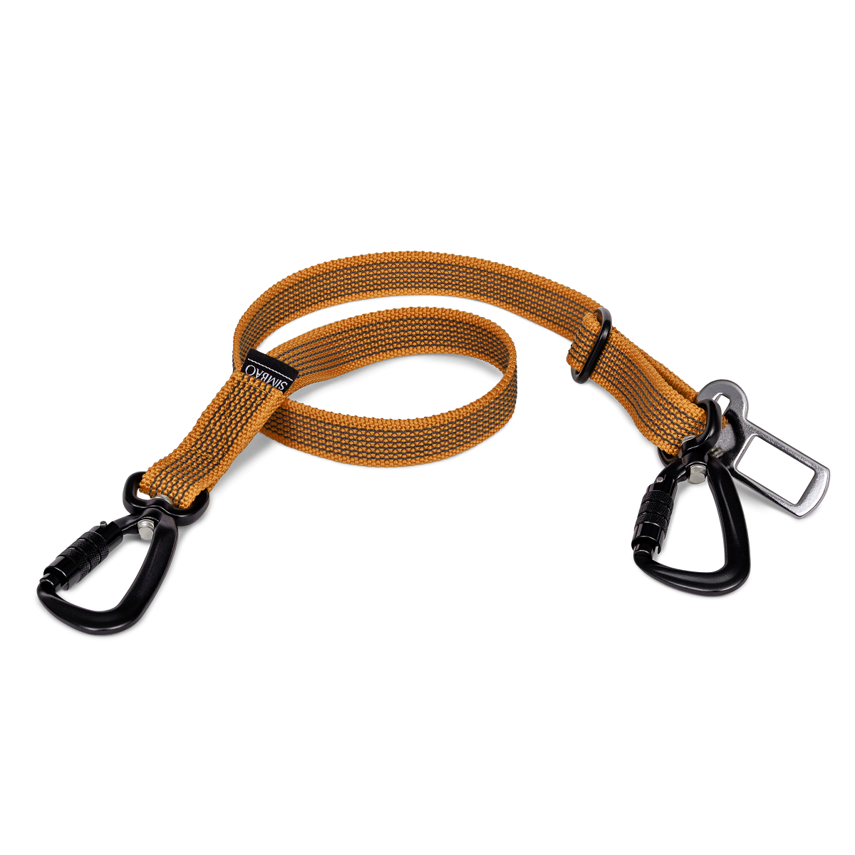 Pas dla psa do samochodu brązowy