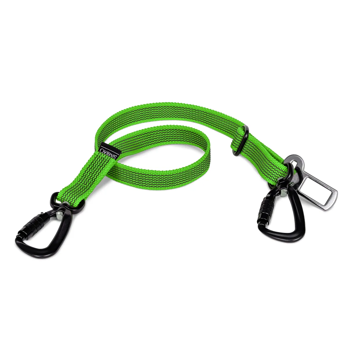 Pas dla psa do samochodu zielony