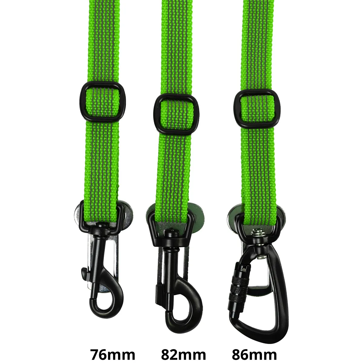 Pas dla psa do samochodu zielony