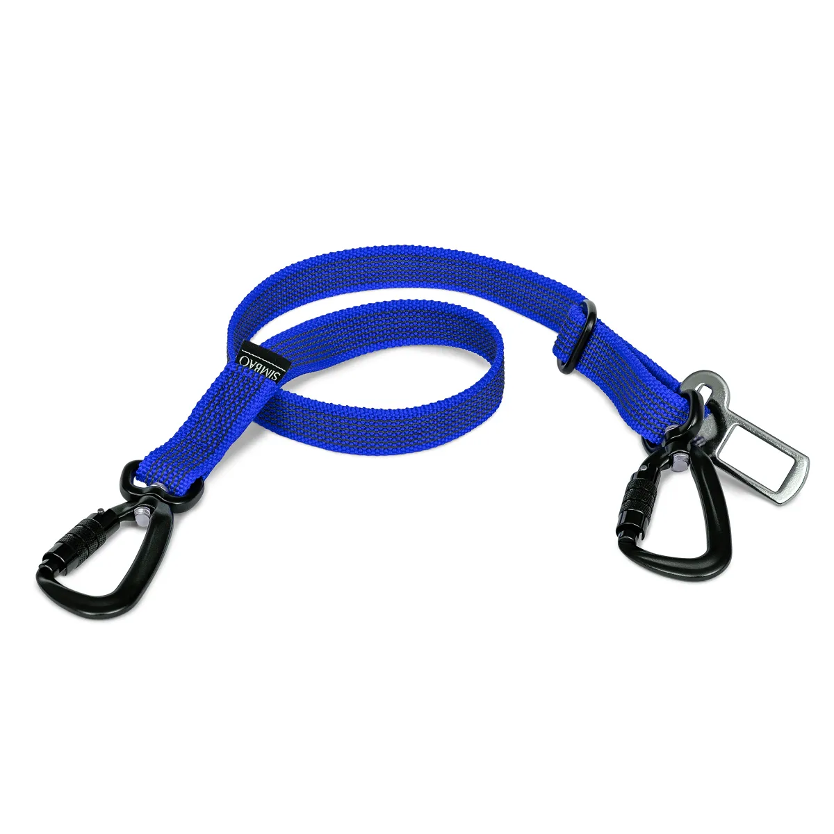 Pas dla psa do samochodu granatowy