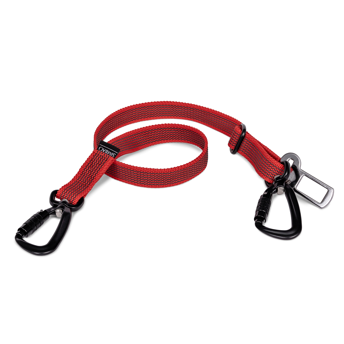 Pas dla psa do samochodu czerwony